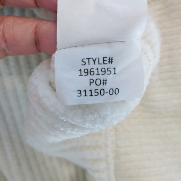 Prana Women's Off White Chenille Chanavey Sweater Sz XL Cozy Soft Cropped - Picture 12 of 14